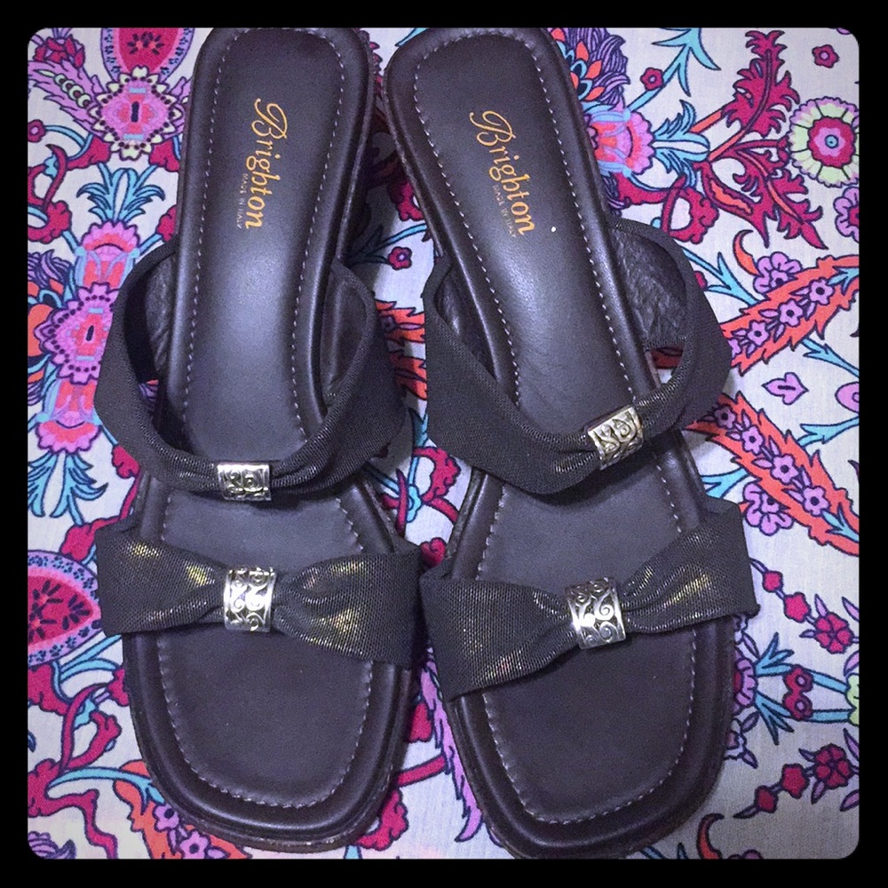 🎼Brighton Brown Vanna Wedge Sandals
